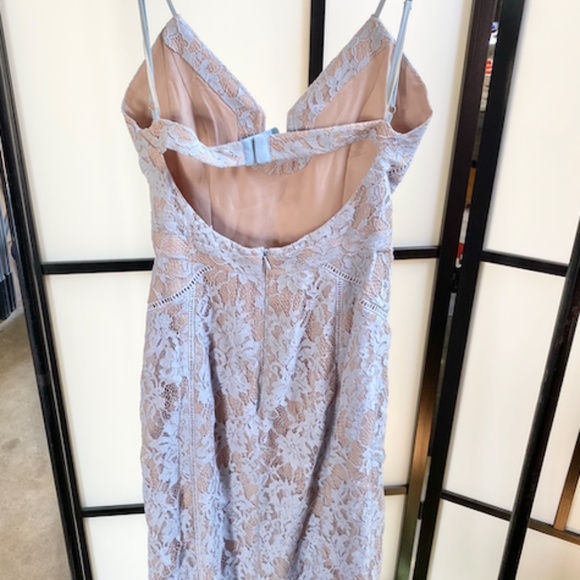 Stylestalker Blue Lace Fitted Gown - Small - Picture 5 of 7